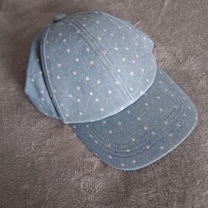 Chaps Blue Star Print Cap OS Adjustable Sliding Strapback Hat